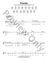 Friends Guitar and Fretted sheet music cover